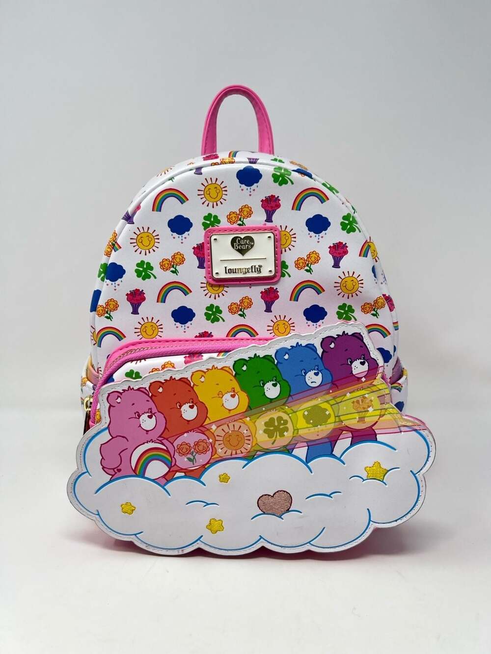 Loungefly Care Bears Stare Rainbow Mini Backpack